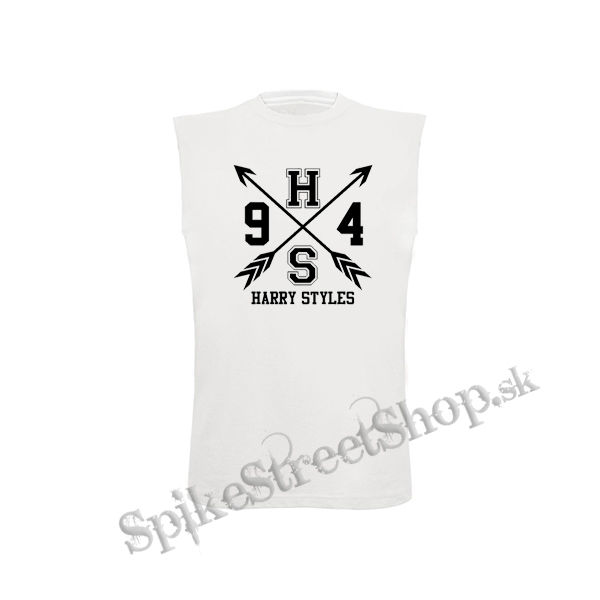 HARRY STYLES - Logo Crest - biele detské tričko bez rukávov