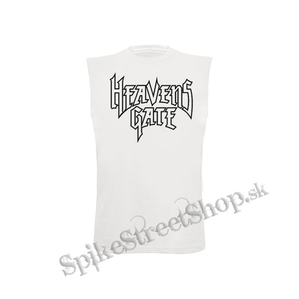 HEAVENS GATE - Logo Speed Metal Cult Band - biele detské tričko bez rukávov