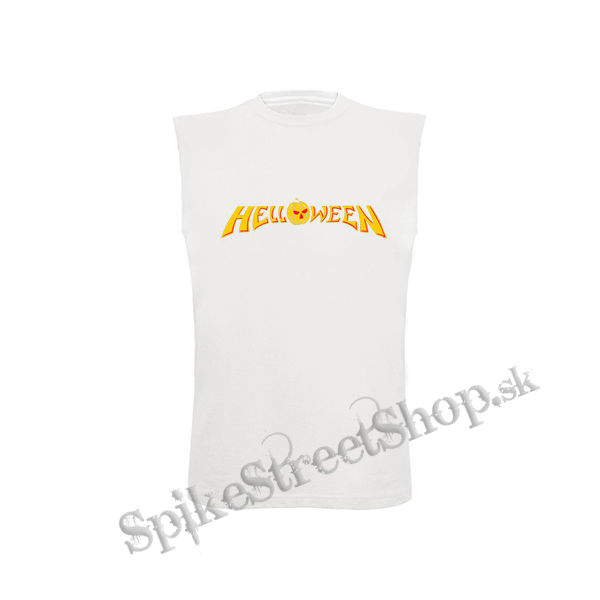 HELLOWEEN - Yellow Red Classic Logo 80 Years - biele detské tričko bez rukávov