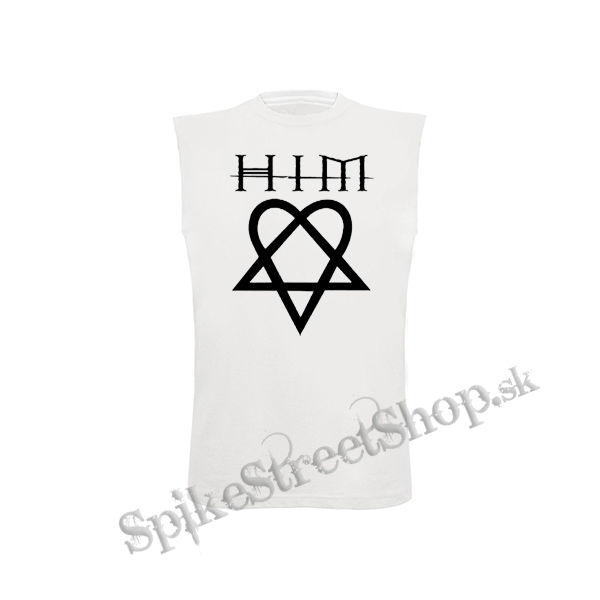 HIM - Heartagram & Logo - biele detské tričko bez rukávov