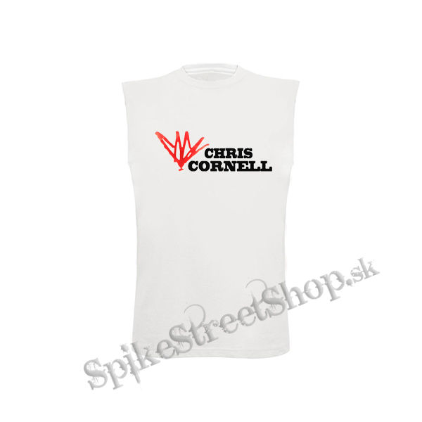CHRIS CORNELL - Logo - biele detské tričko bez rukávov