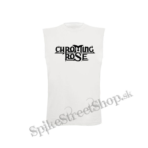 CHROMING ROSE - Logo - biele detské tričko bez rukávov