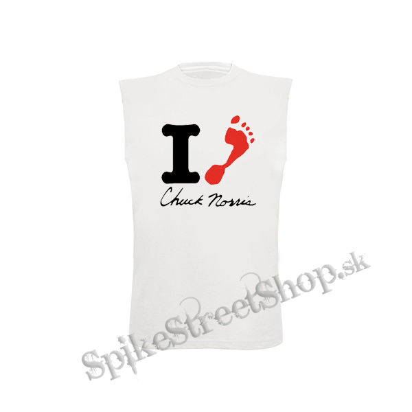 CHUCK NORRIS - I Love Chuck Norris - biele detské tričko bez rukávov