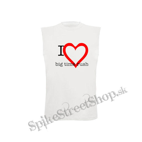 I LOVE BIG TIME RUSH - biele detské tričko bez rukávov