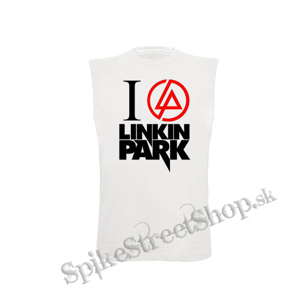I LOVE LINKIN PARK - Crest Motive - biele detské tričko bez rukávov