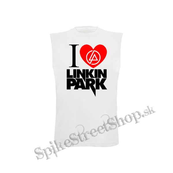 I LOVE LINKIN PARK - biele detské tričko bez rukávov