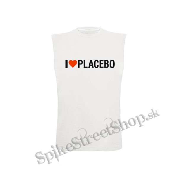 I LOVE PLACEBO - biele detské tričko bez rukávov