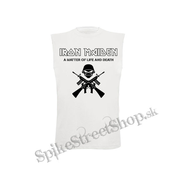 IRON MAIDEN - A Matter Of Life And Death - biele detské tričko bez rukávov