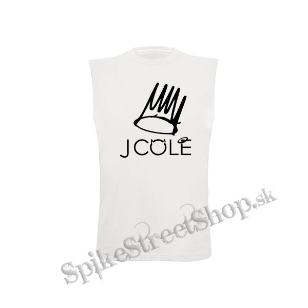 J COLE - Logo - biele detské tričko bez rukávov