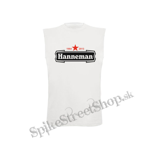 JEFF HANNEMAN - Logo - biele detské tričko bez rukávov