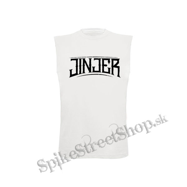 JINJER - Logo - biele detské tričko bez rukávov
