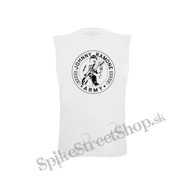 JOHNNY RAMONE - Johnny Ramone Army Logo 2 - biele detské tričko bez rukávov