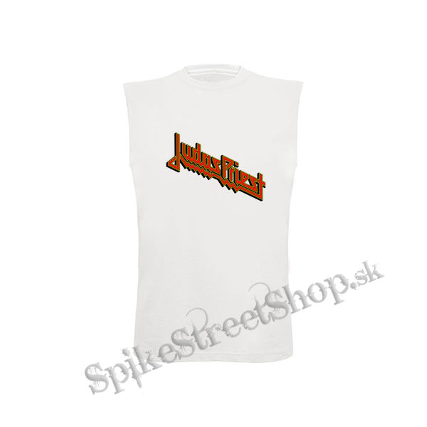 JUDAS PRIEST - Orange Yellow Classic Logo - biele detské tričko bez rukávov