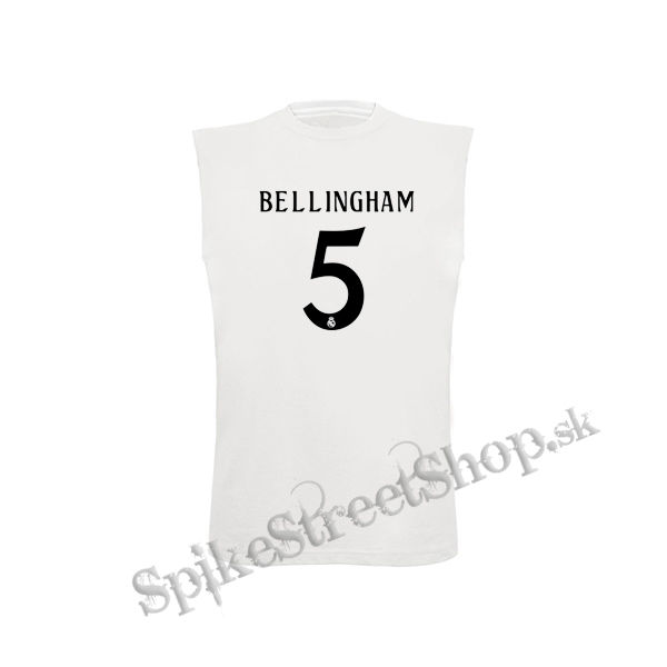 JUDE BELLINGHAM - 5 - biele detské tričko bez rukávov