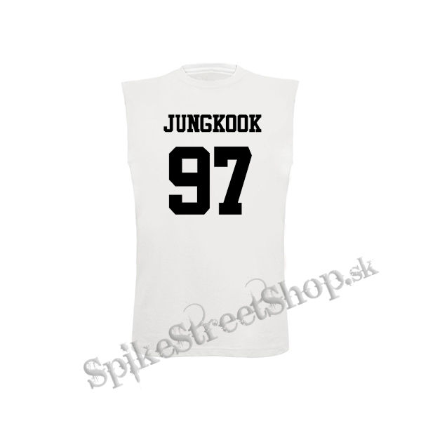 JUNGKOOK - 97 - biele detské tričko bez rukávov