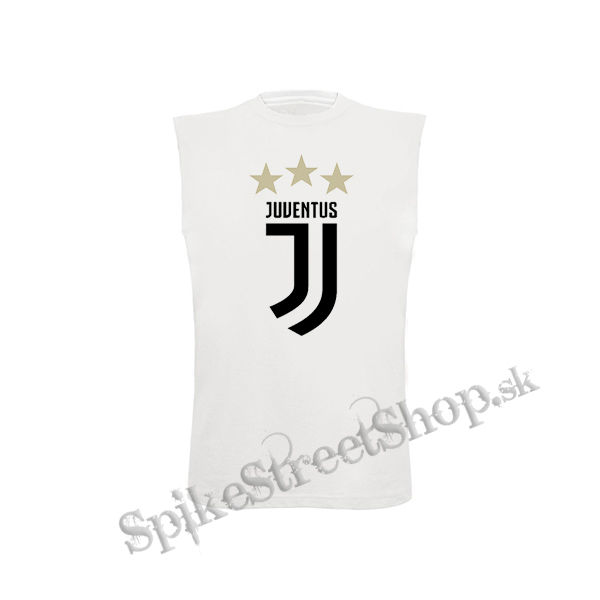 JUVENTUS FC - Logo Motive 2 Gold Star - biele detské tričko bez rukávov