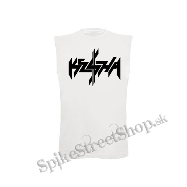Ke$ha - Logo - biele detské tričko bez rukávov