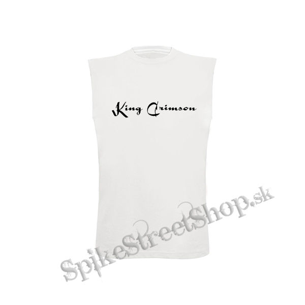 KING CRIMSON - Logo Black - biele detské tričko bez rukávov