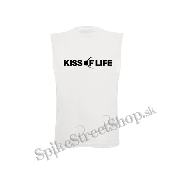 KISS OF LIFE - Logo Kpop Band - biele detské tričko bez rukávov