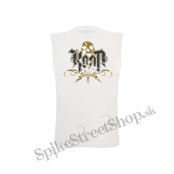 KORN - Logo Crest Bakersfield Gold - biele detské tričko bez rukávov