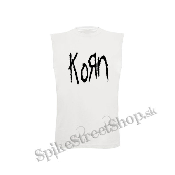 KORN - Original Logo - biele detské tričko bez rukávov