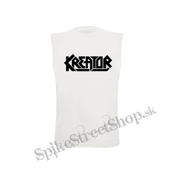 KREATOR - Logo - biele detské tričko bez rukávov