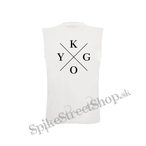 KYGO - Logo - biele detské tričko bez rukávov