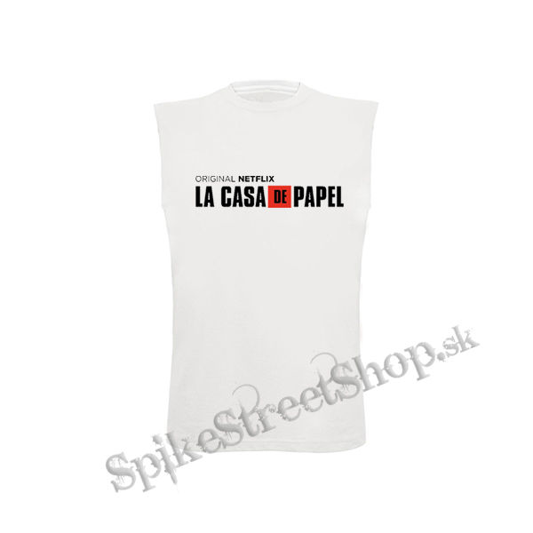 LA CASA DE PAPEL - Original Netflix Series - biele detské tričko bez rukávov