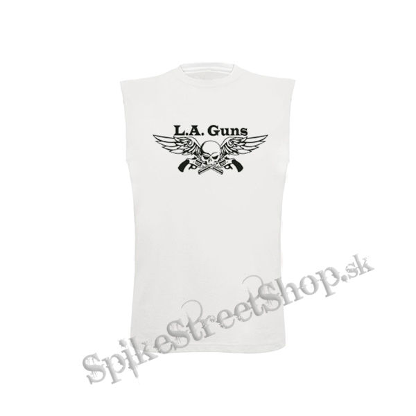 LA GUNS - Logo - biele detské tričko bez rukávov