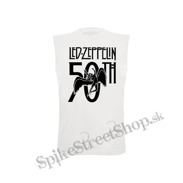 LED ZEPPELIN - Anniversary 50th - biele detské tričko bez rukávov