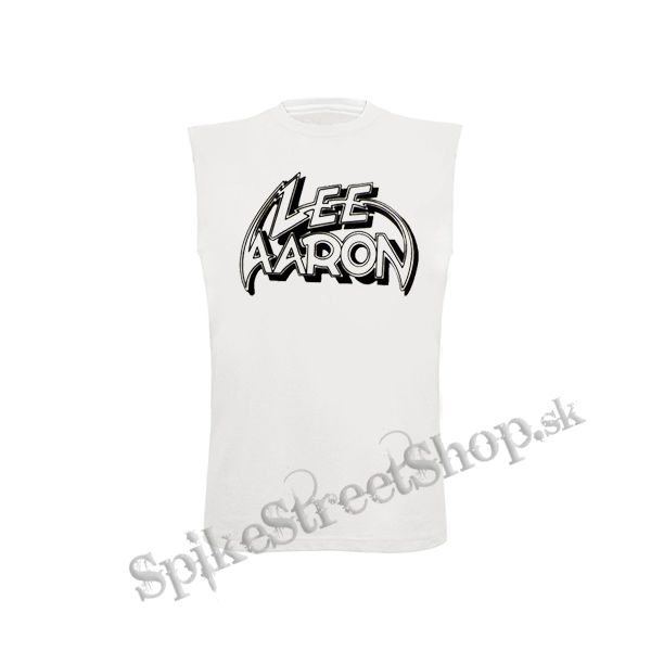 LEE AARON - Logo - biele detské tričko bez rukávov