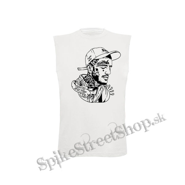 LIL PEEP - Cry Baby Portrait - biele detské tričko bez rukávov