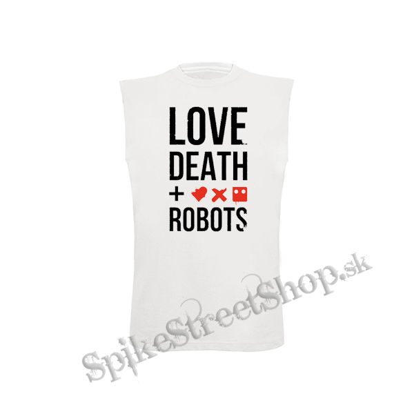 LOVE DEATH ROBOTS - Logo And Crest - biele detské tričko bez rukávov