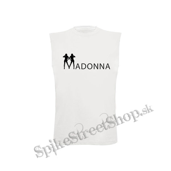 MADONNA - Logo - biele detské tričko bez rukávov