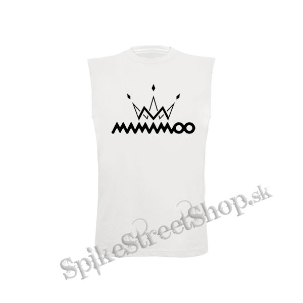 MAMAMOO Logo - biele detské tričko bez rukávov