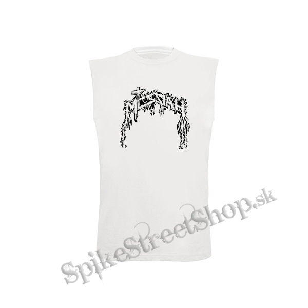 MESSIAH - Logo Black - biele detské tričko bez rukávov