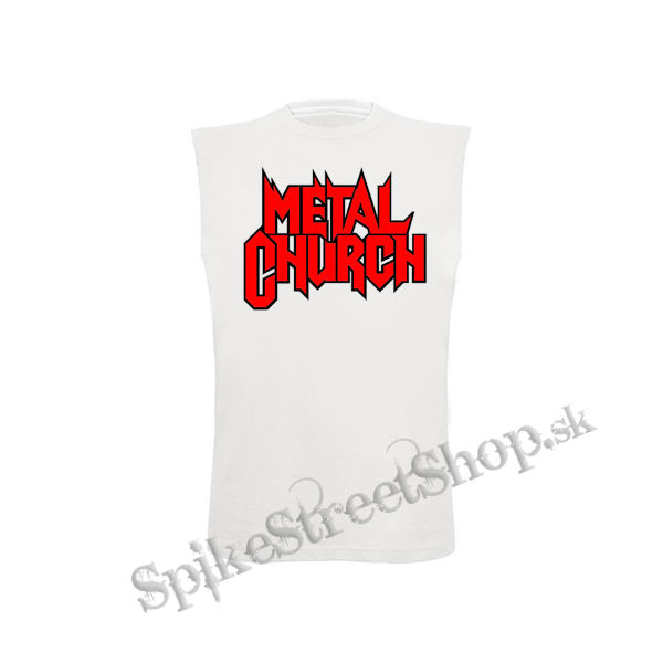 METAL CHURCH - Logo Red Black - biele detské tričko bez rukávov
