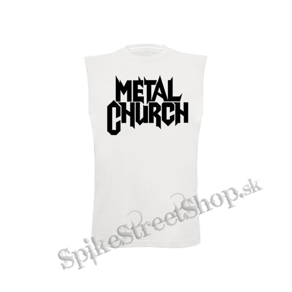 METAL CHURCH - Logo White - biele detské tričko bez rukávov