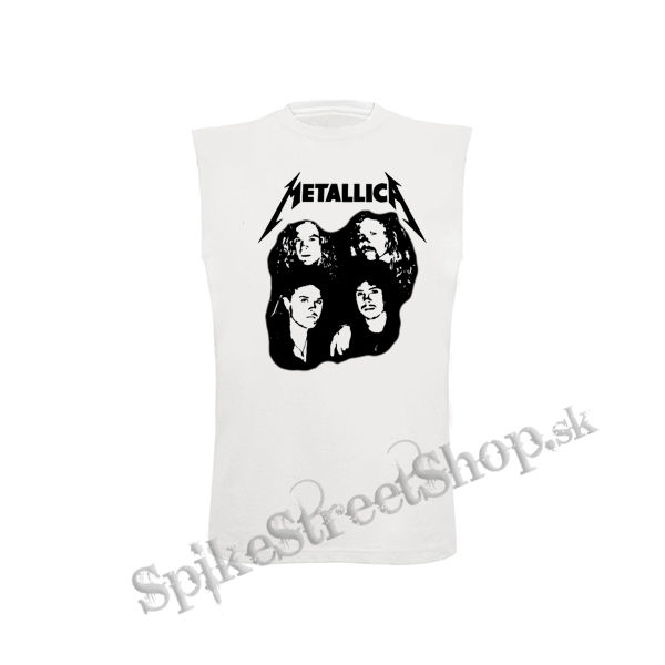 METALLICA - Band Justice Time - biele detské tričko bez rukávov