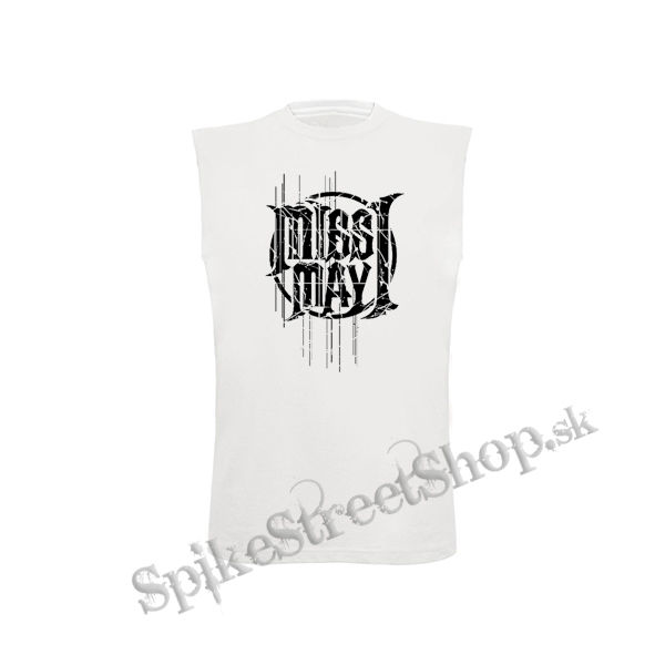 MISS MAY I - biele detské tričko bez rukávov