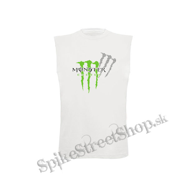 MONSTER ENERGY - Logo Honey Bee - biele detské tričko bez rukávov