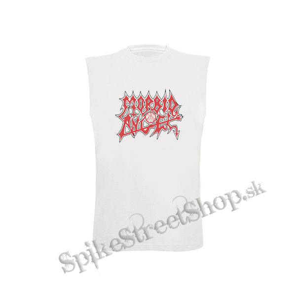 MORBID ANGEL - Logo Red White - biele detské tričko bez rukávov