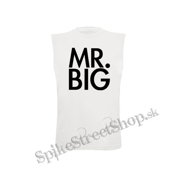 MR BIG - Logo White - biele detské tričko bez rukávov