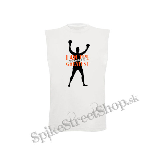MUHAMMAD ALI - I Am The Greatest - biele detské tričko bez rukávov
