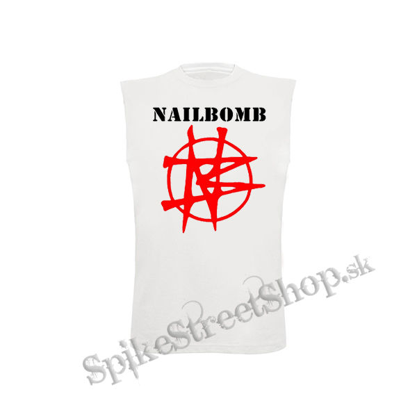 NAILBOMB - Logo Crest - biele detské tričko bez rukávov