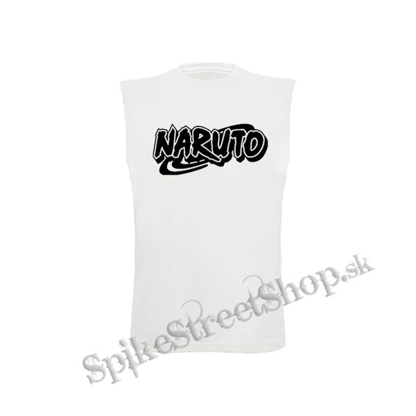 NARUTO - Logo - biele detské tričko bez rukávov