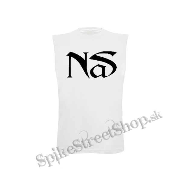 NAS - Logo Hip Hop Legend - biele detské tričko bez rukávov