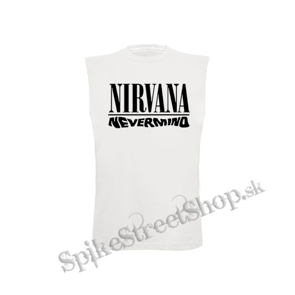 NIRVANA - Nevermind - biele detské tričko bez rukávov