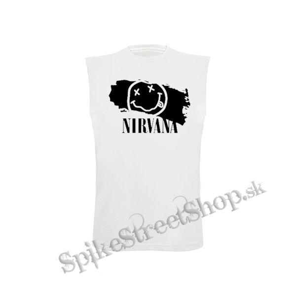 NIRVANA - Smile - biele detské tričko bez rukávov