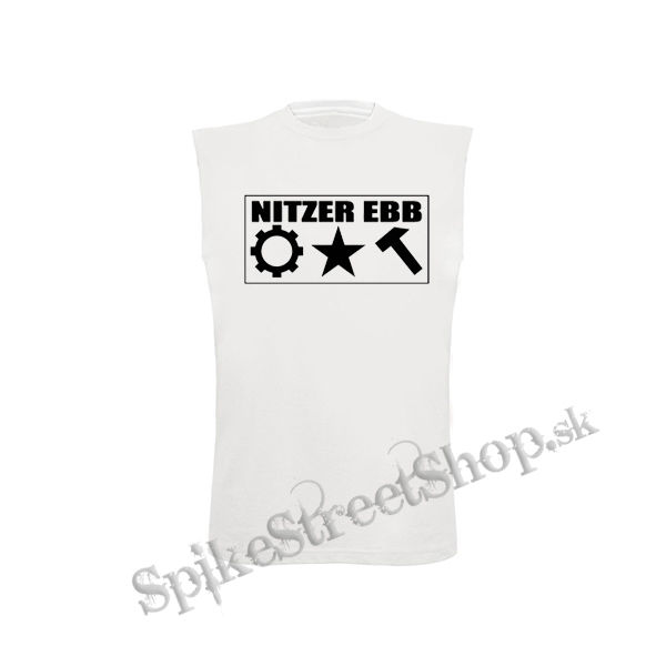 NITZER EBB - Logo After Party - biele detské tričko bez rukávov